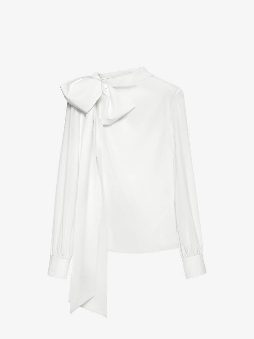 Shoulder Bow Blouse | Alexander McQueen - image 1