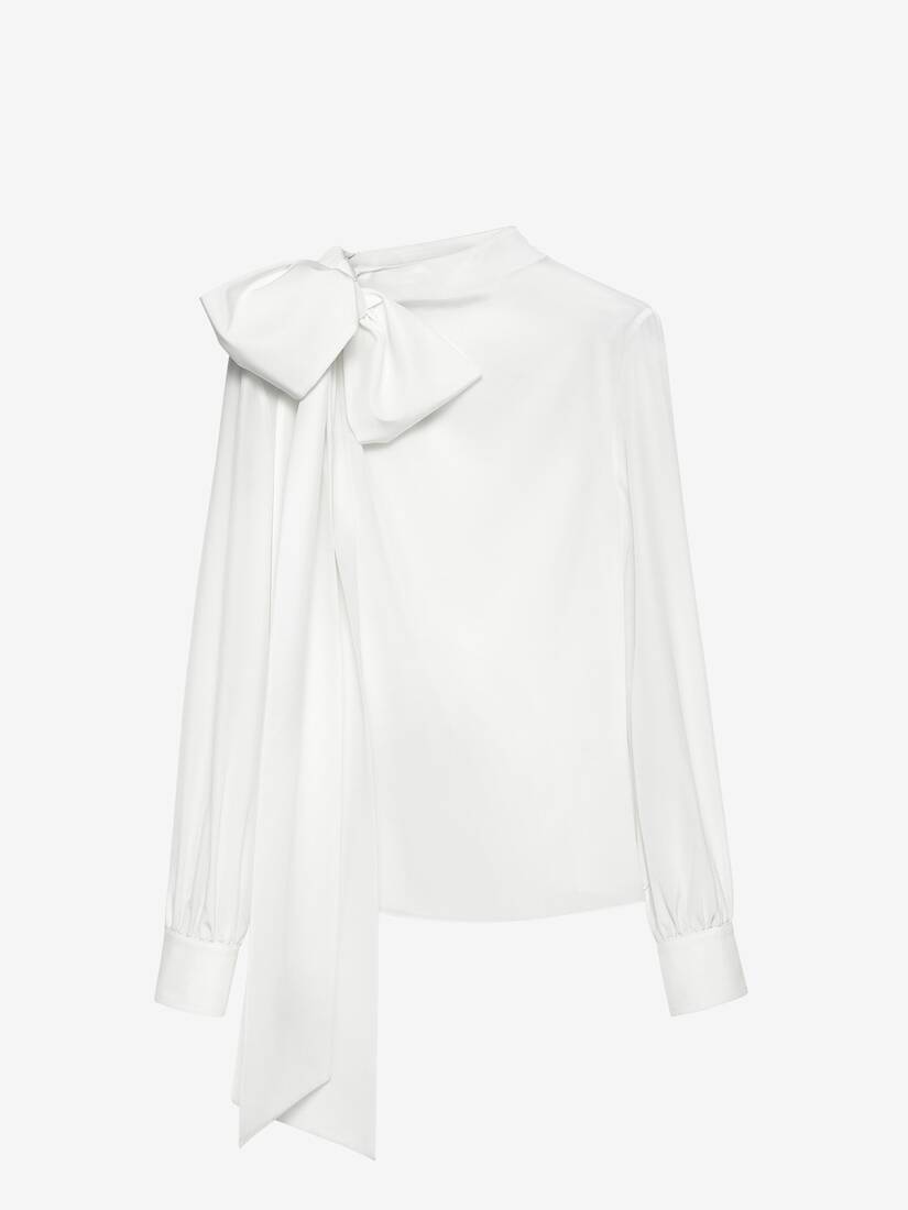 Bluse mit Schulterschleife | Alexander McQueen - image 1