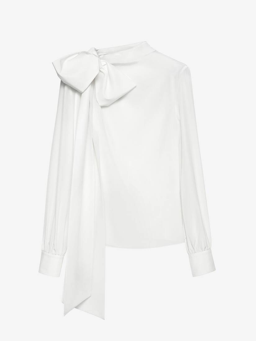 ショルダー ボウ ブラウス | Alexander McQueen - image 1