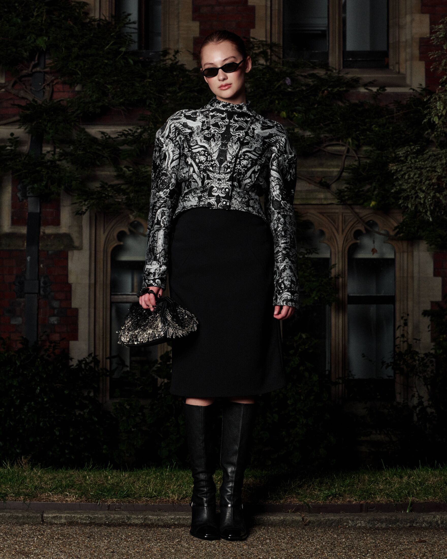 Lola Tung wearing Alexander McQueen