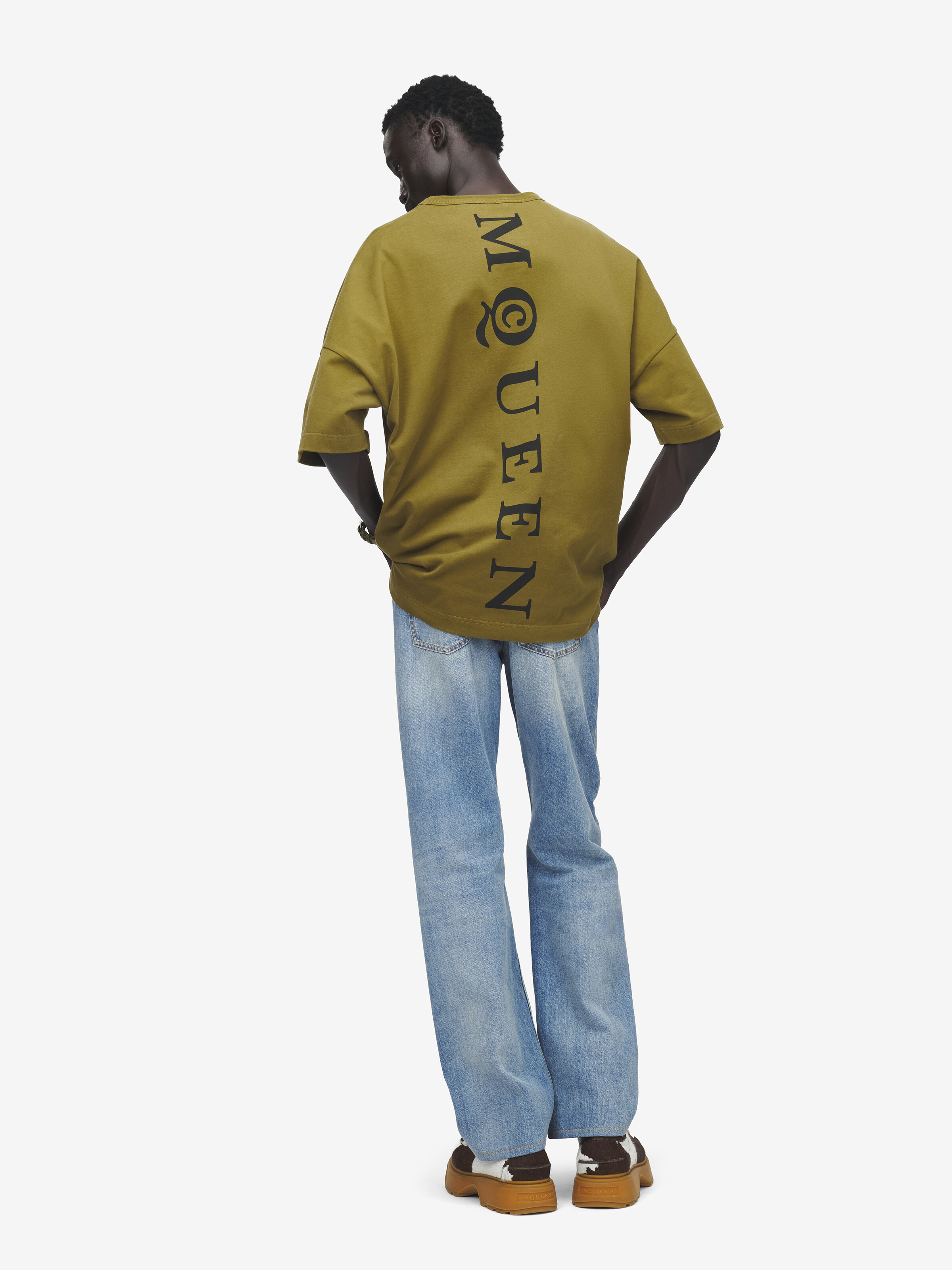Men's Oversized McQueen T-Shirt in Green in 100% Cotton | Alexander McQueen - image 5