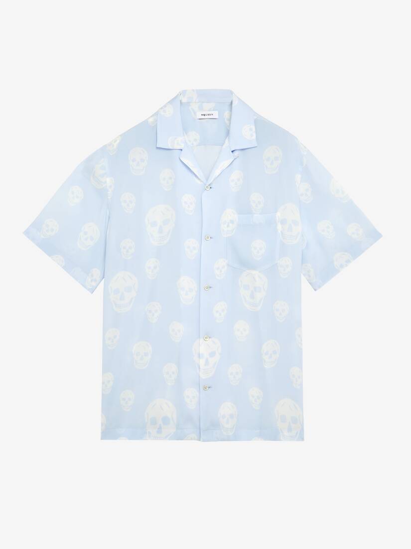 Skull Print Hawaiian Shirt | Alexander McQueen - image 1