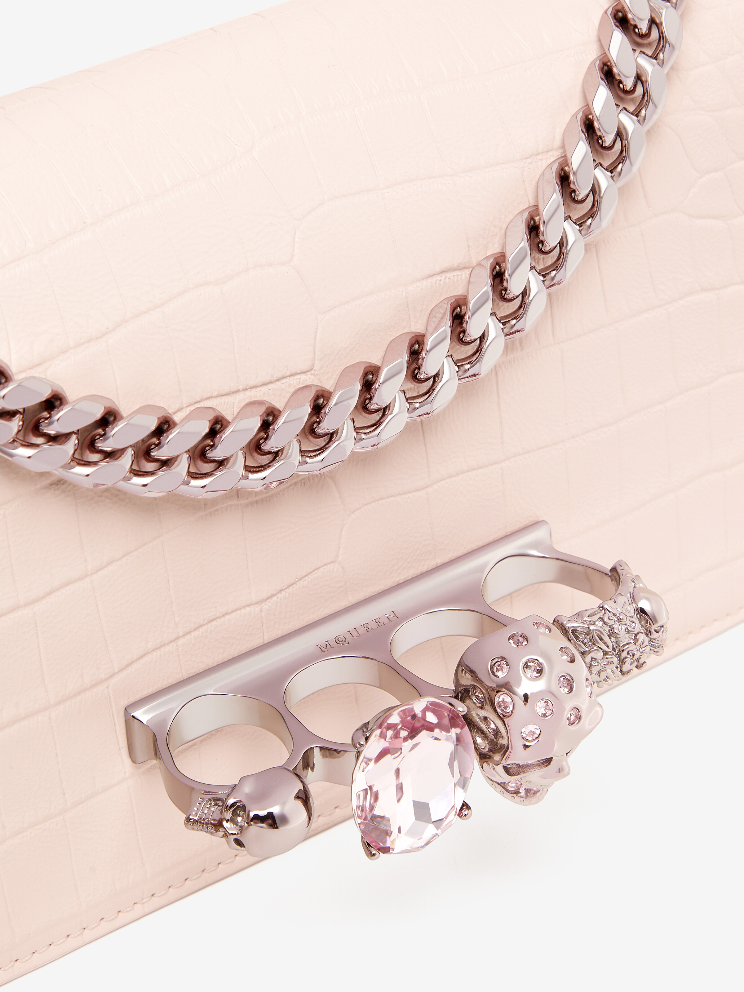 Women's Jewelled in Pink in Calf Leather | Alexander McQueen - image 6
