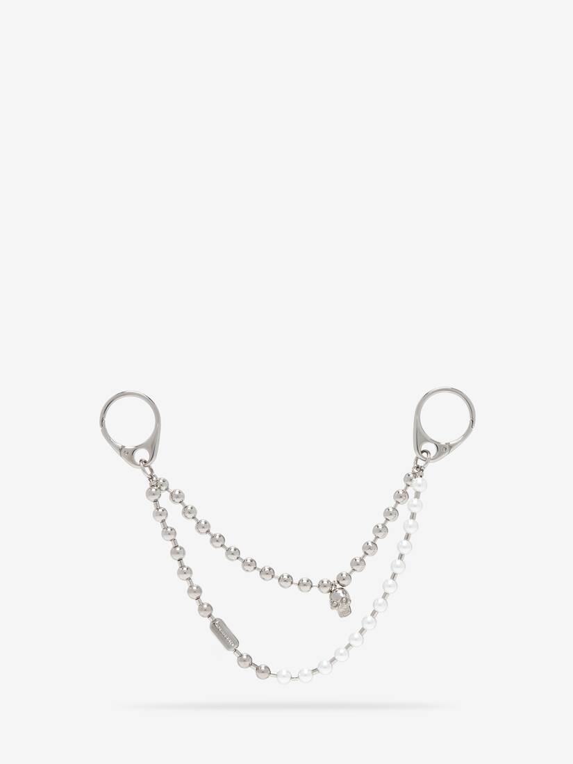 Pearl & Skull Doppelketten-Anhänger