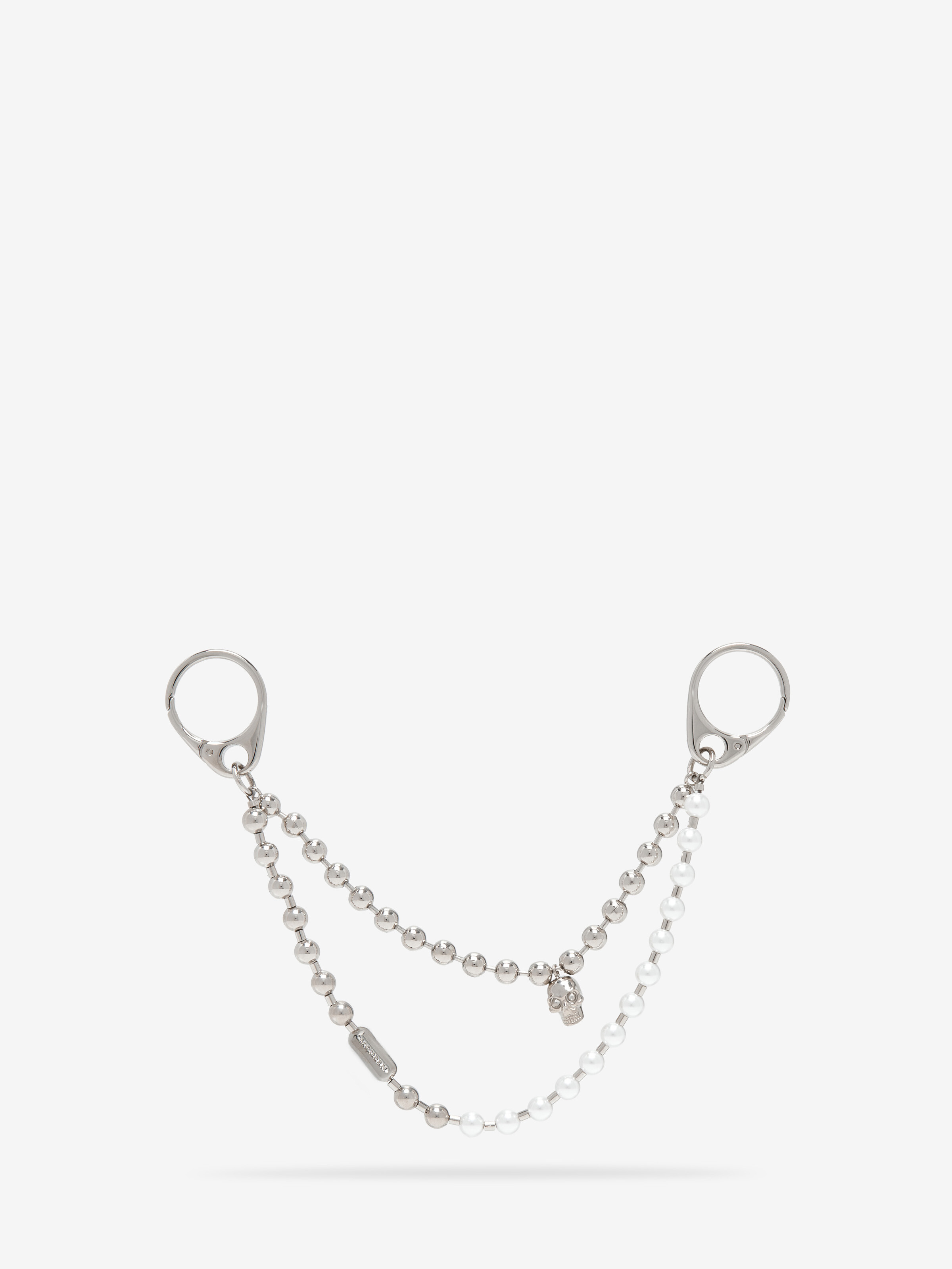 Pearl & Skull Doppelketten-Anhänger