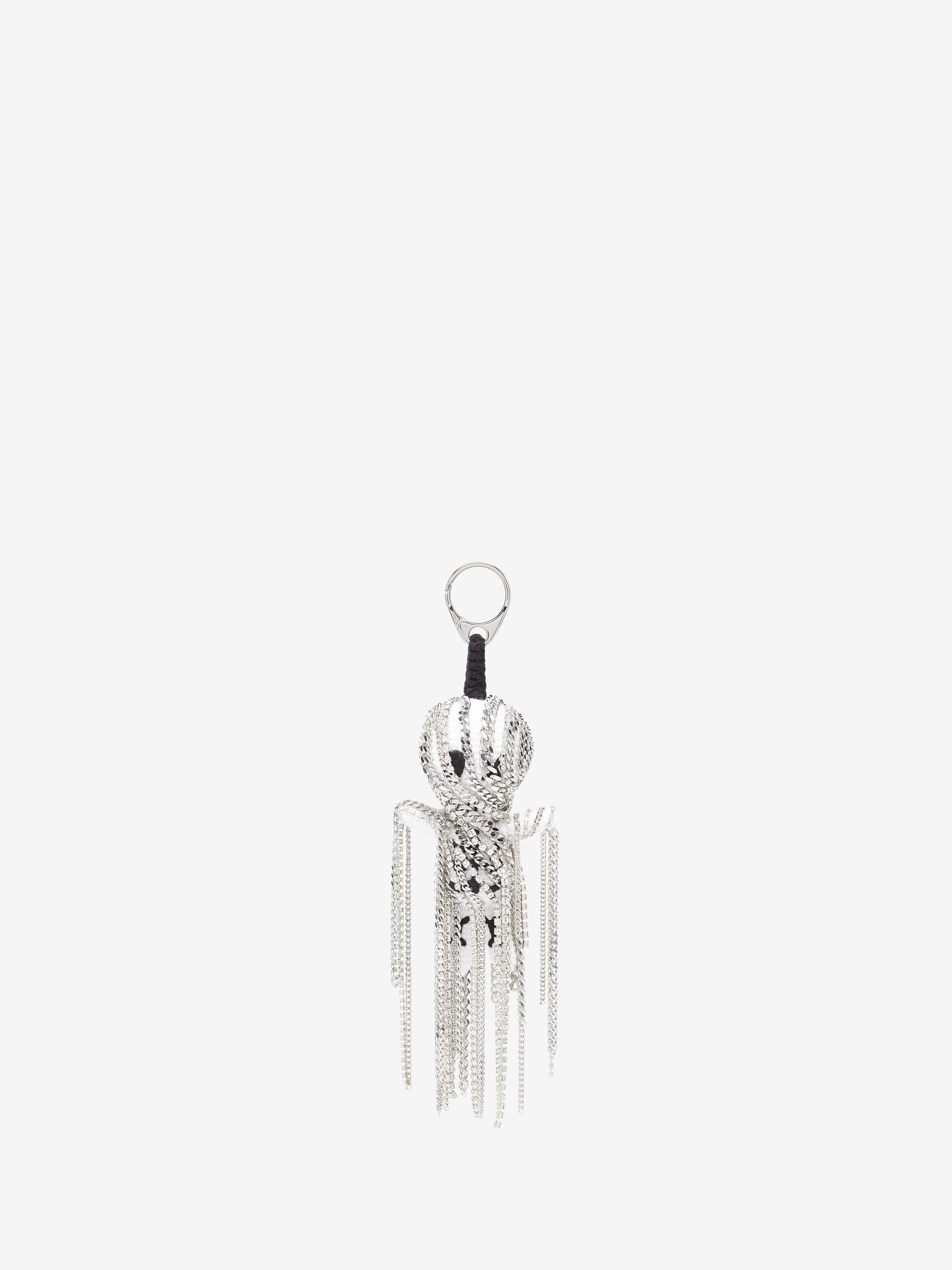 Women's The Doll Banshee Charm in Silver in 50% Acrylic, 50% Cotton | Alexander McQueen - image 1