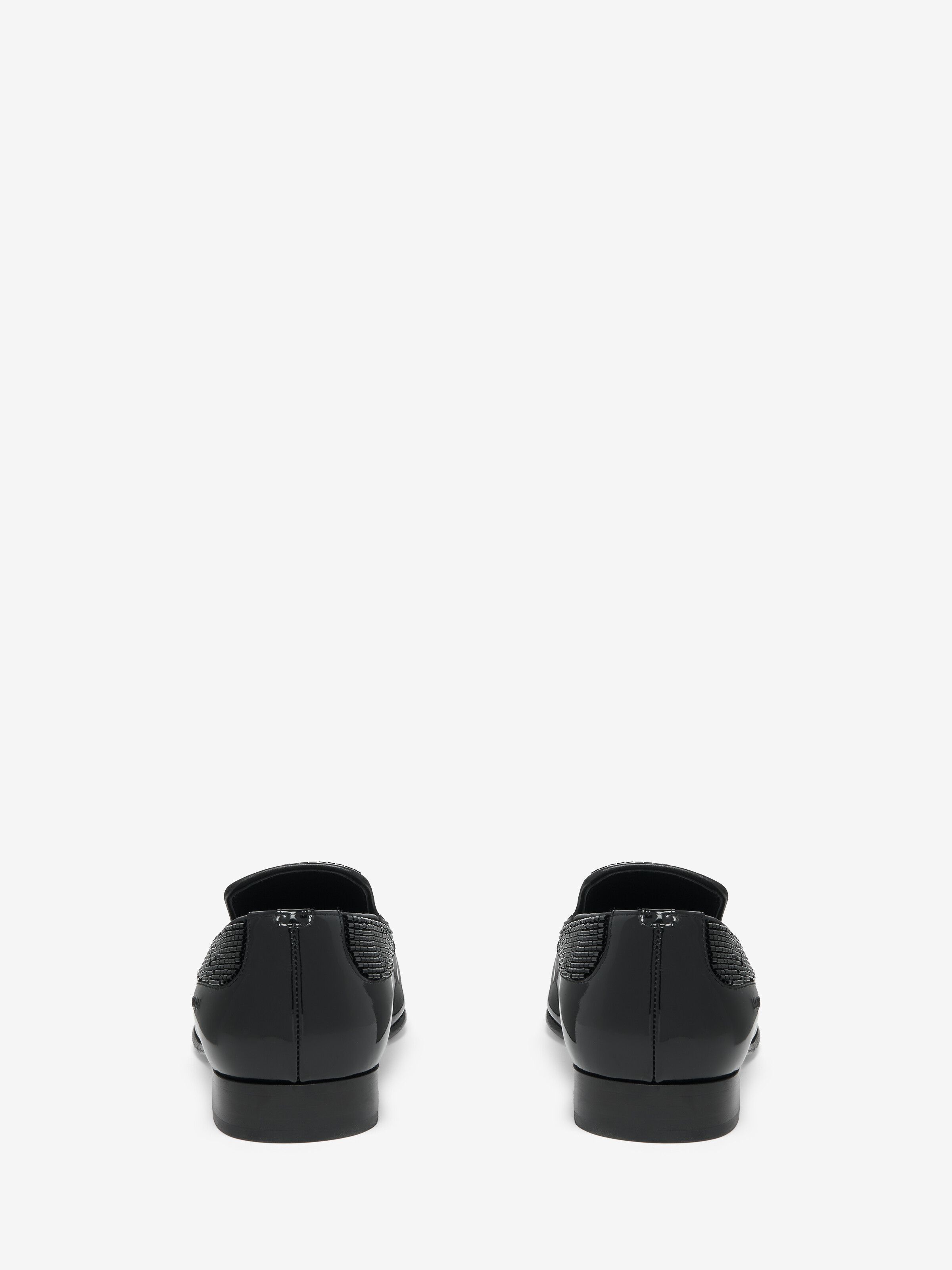 Men's Artie Loafer in Black in 72% Viscose, 28% Silk | Alexander McQueen - image 4