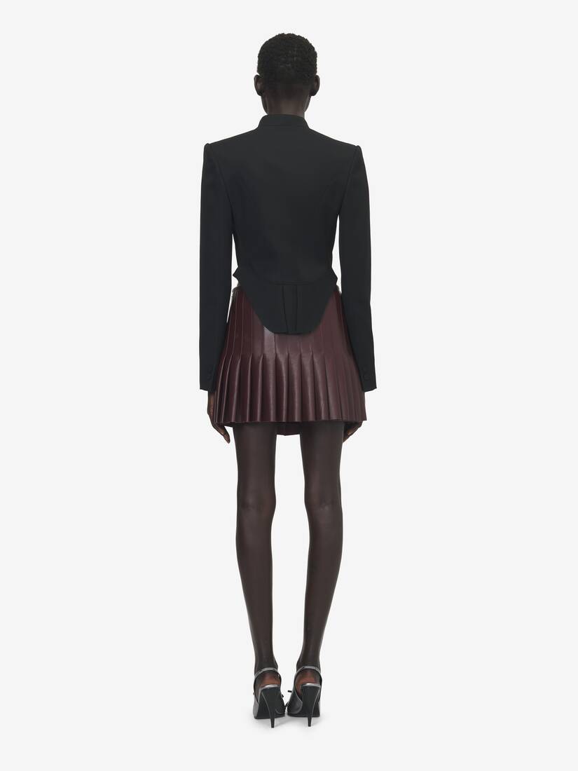 Floral Embroidery Cropped Jacket | Alexander McQueen - image 4
