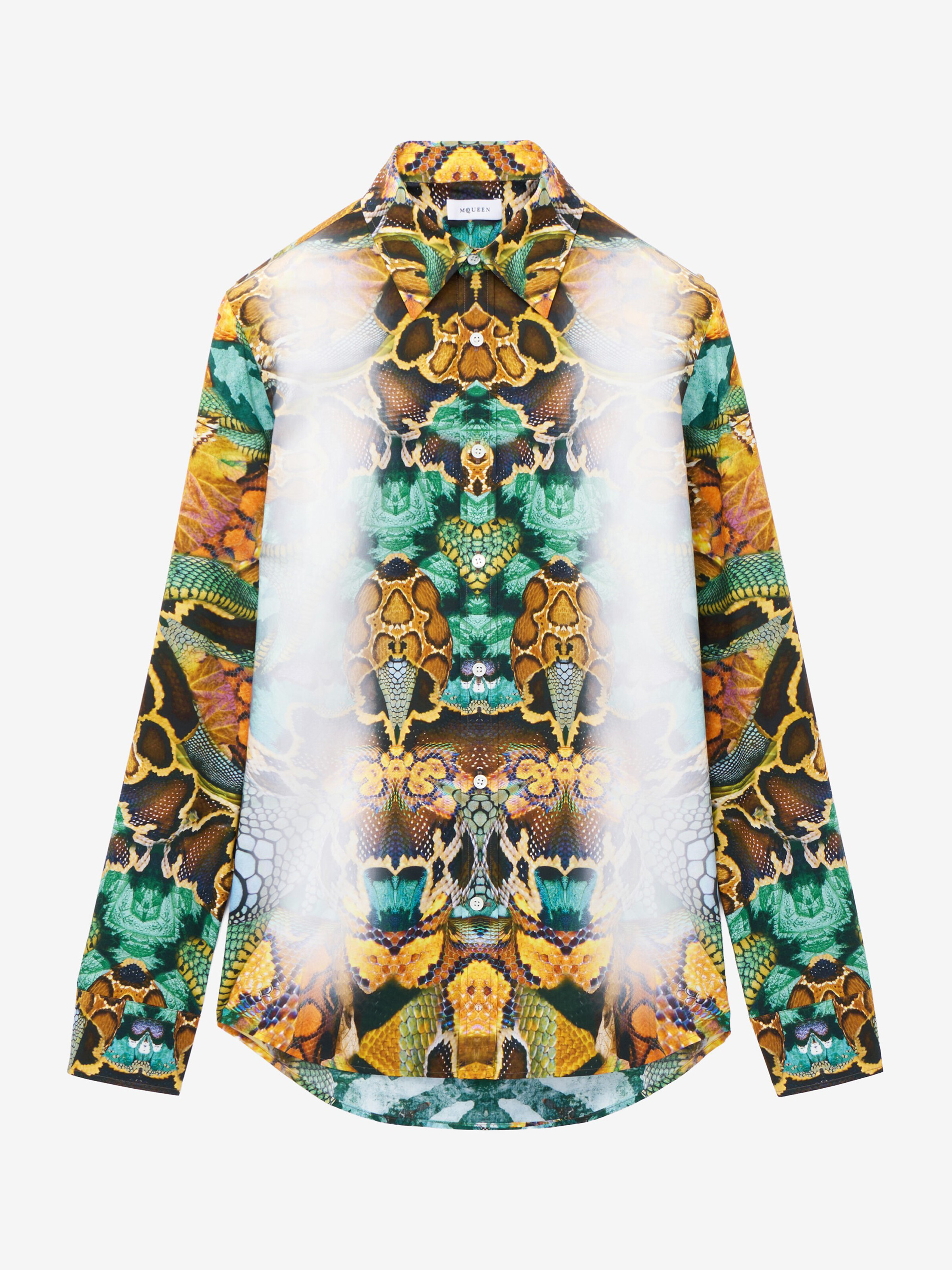 Men's Archival Print Shirt in Multicolor in 100% Cotton | Alexander McQueen - image 1