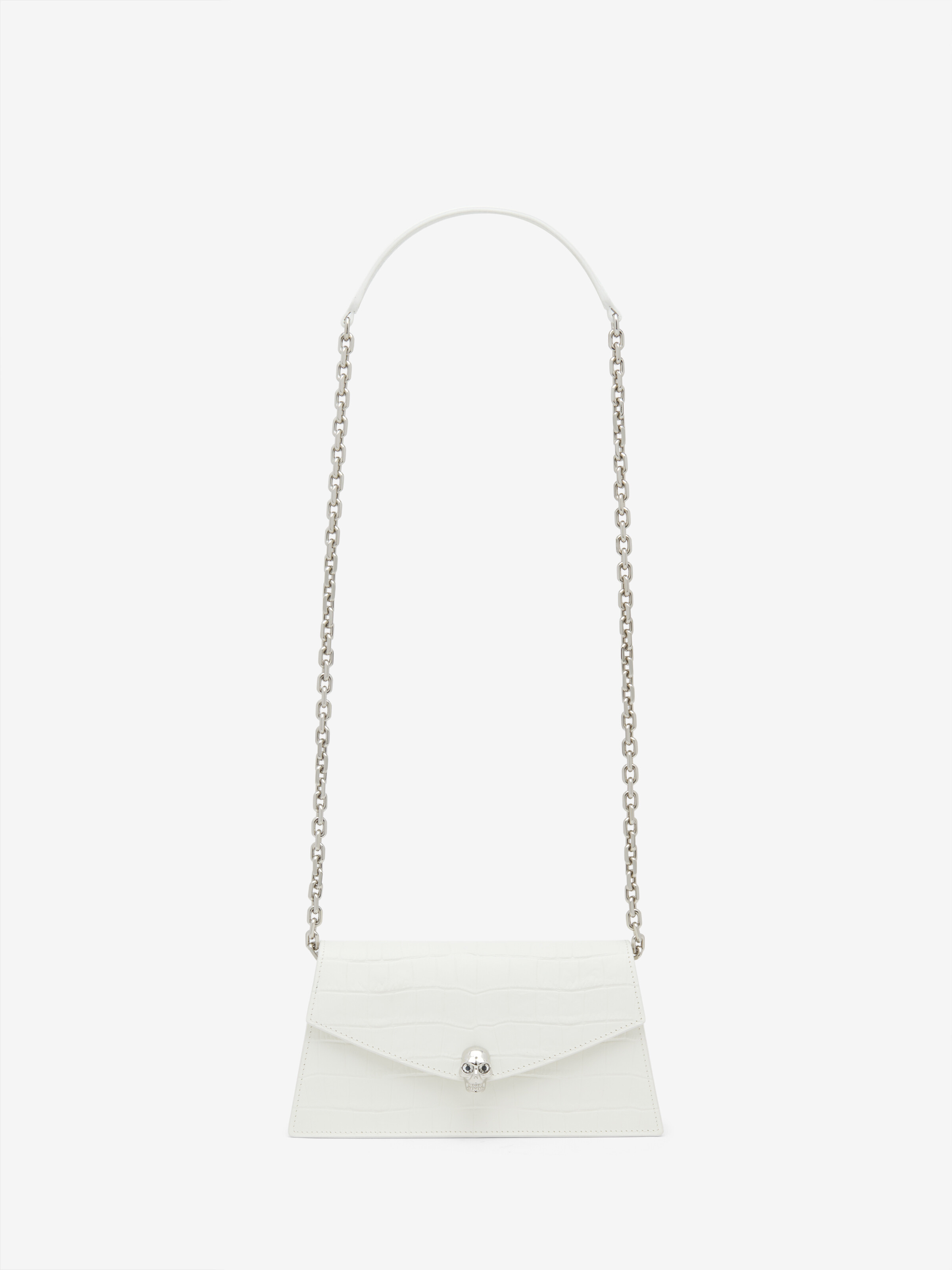 Women's Skull Mini in White in Calf Leather | Alexander McQueen - image 5