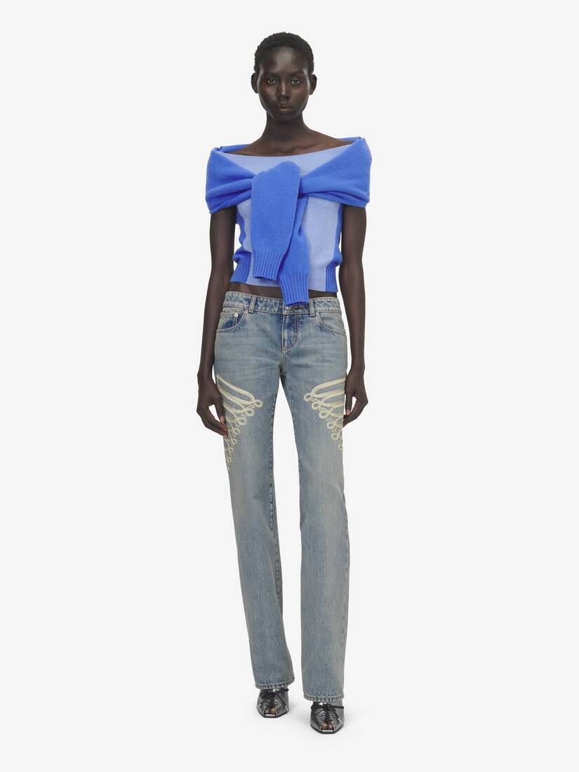 Wool Cashmere Trompe-l'œil Knit Top | Alexander McQueen - image 2
