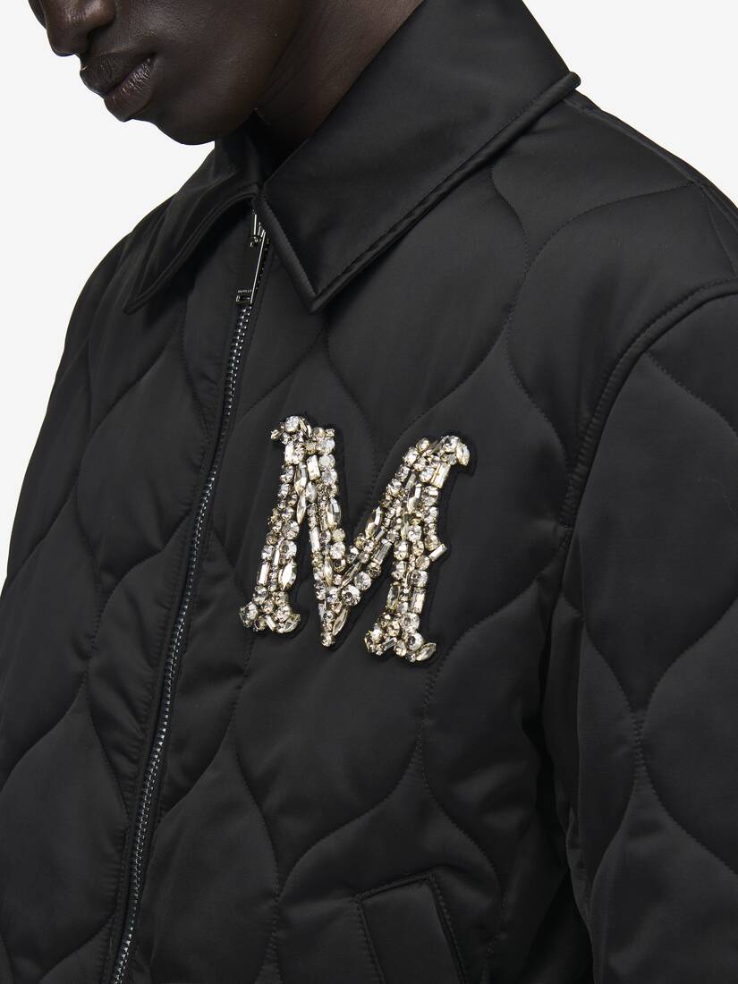 Crystal Logo Quilted Jacket | Alexander McQueen - image 5