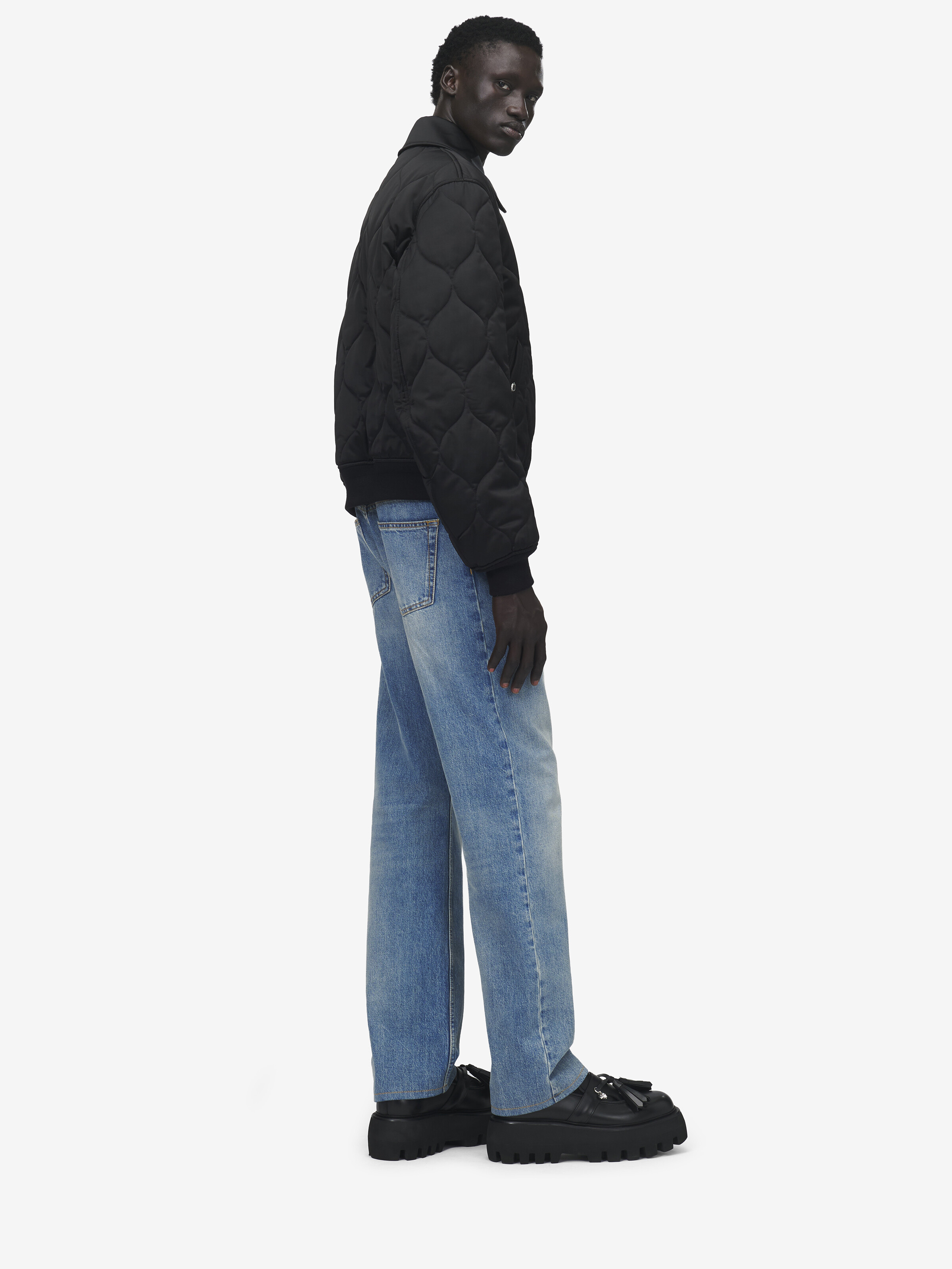 Veste Matelassée avec Logo en Cristaux