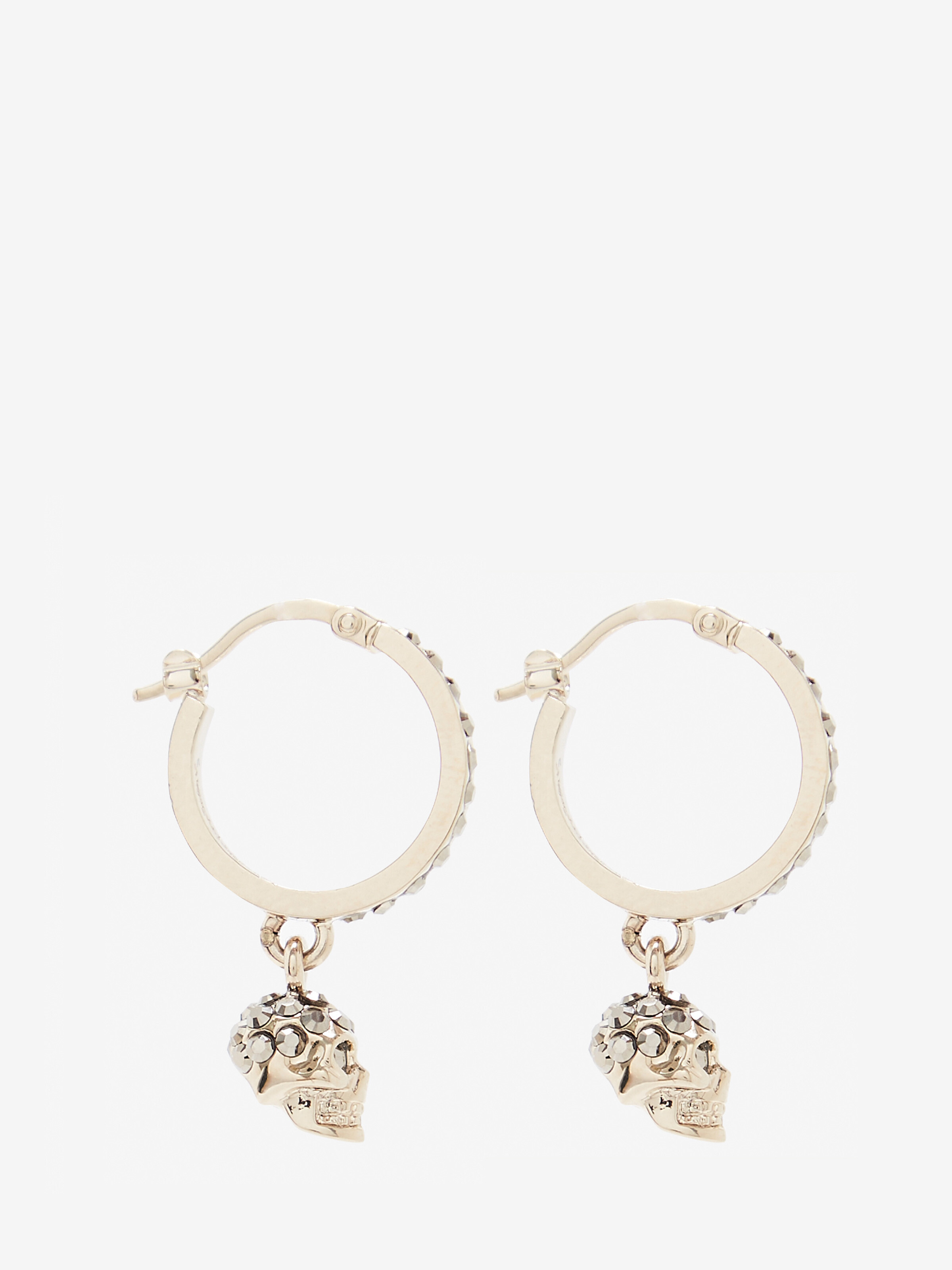 Skull Mini Creole 环形耳环 in 놋쇠 | Alexander McQueen - image 2