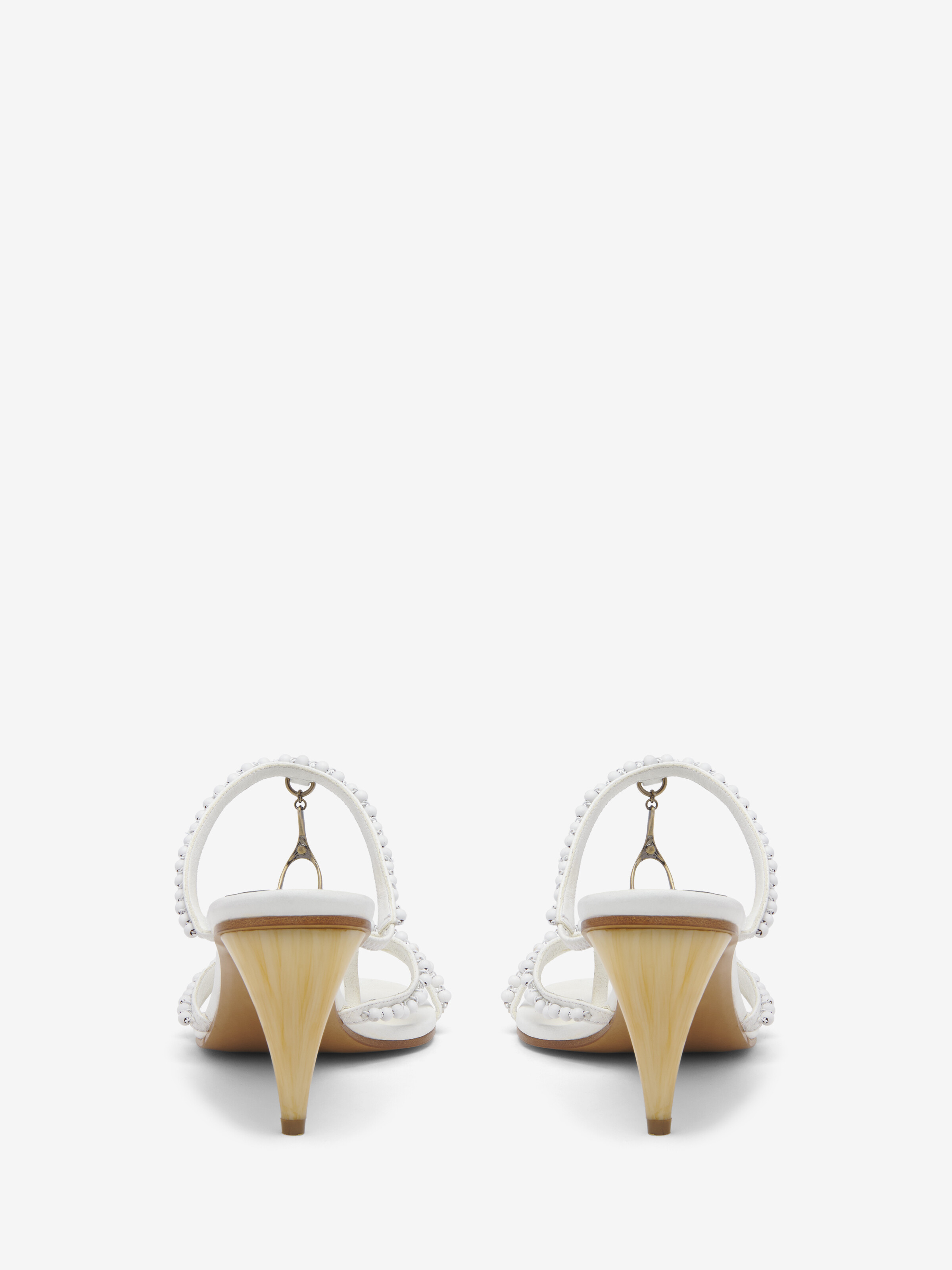 Sandales Rosa pour Femme en Blanc in Cuir d'agneau | Alexander McQueen - image 4