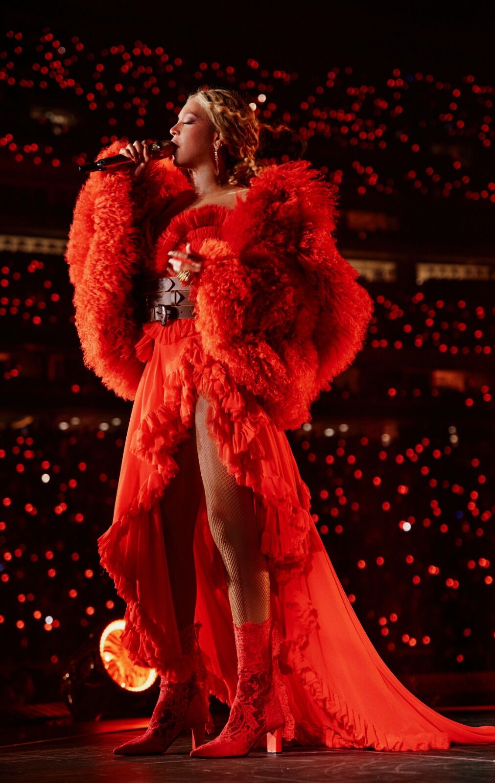 Beyoncé wearing custom McQueen for Cowboy Carter Tour