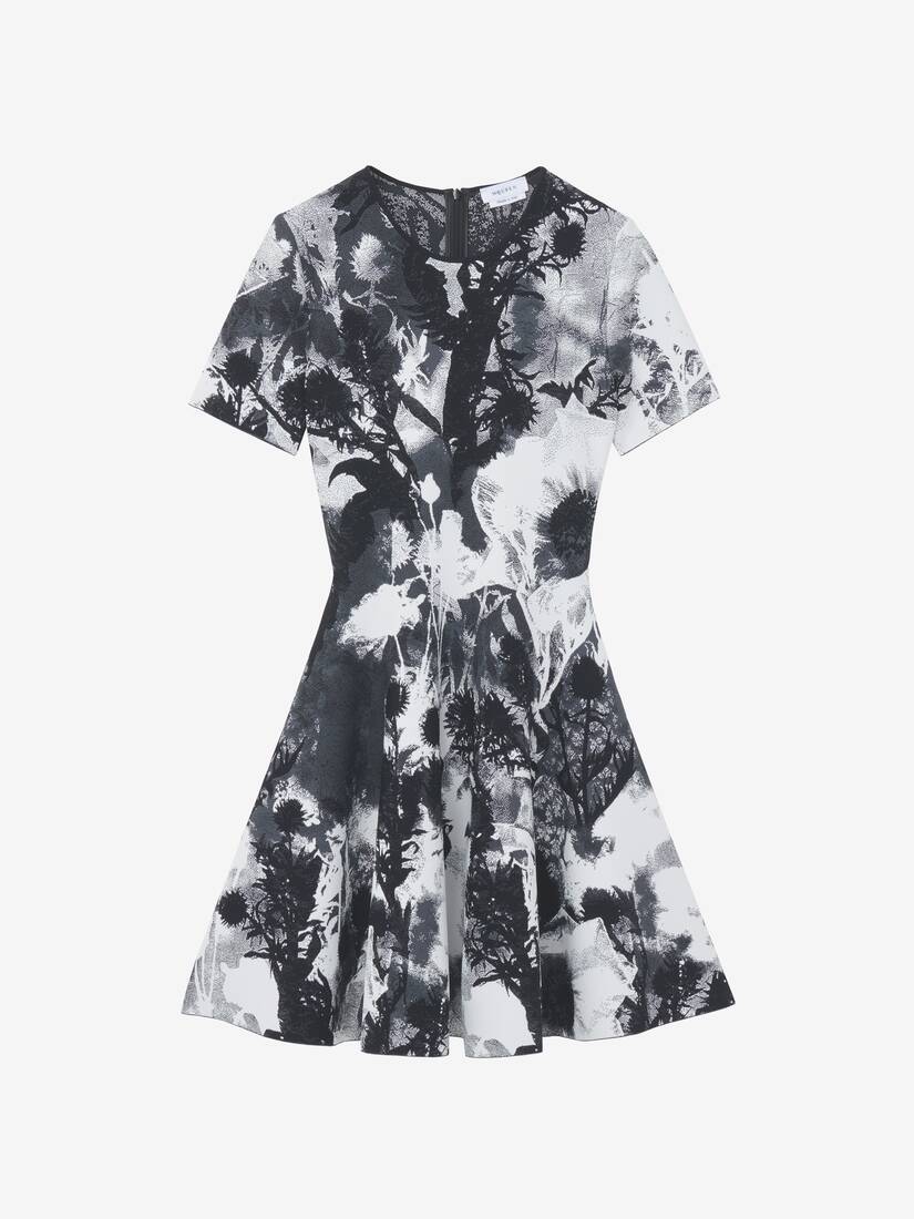 Floral Jacquard Mini Dress | Alexander McQueen - image 1