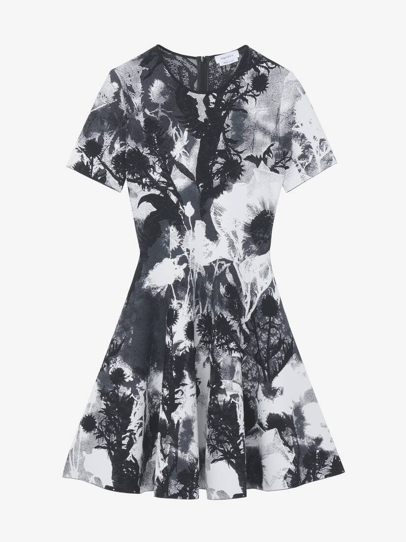 Floral Jacquard Mini Dress | Alexander McQueen - image 1