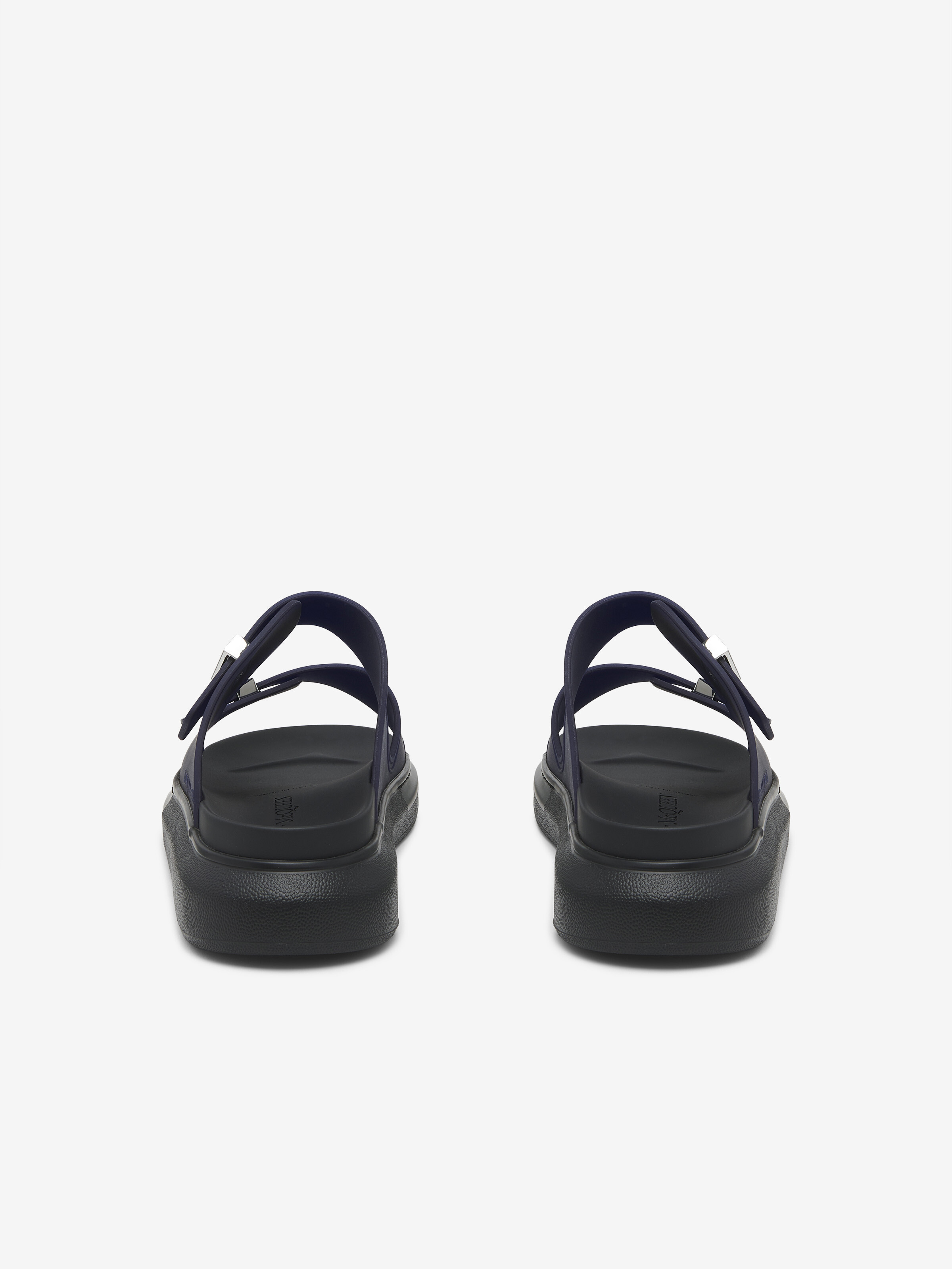 Men's Hybrid Slide in Blue/Black in Rubber | Alexander McQueen - image 4