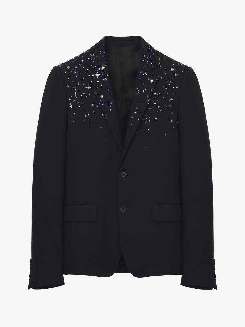 Constellation Embroidered Single-breasted Jacket | Alexander McQueen - image 1