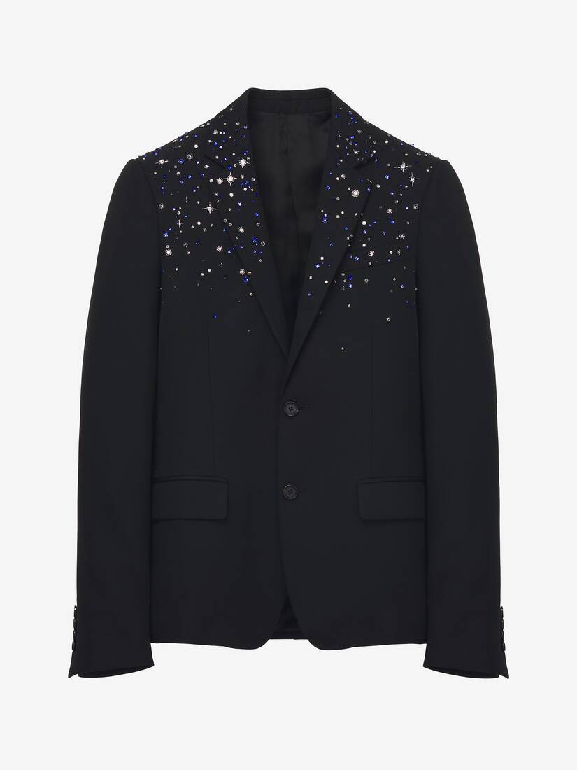 星际刺绣单排扣夹克 | Alexander McQueen - image 1