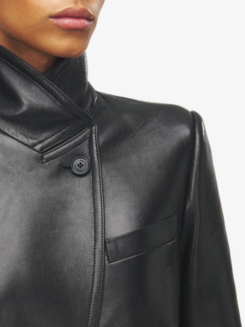 Cutaway Leather Jacket