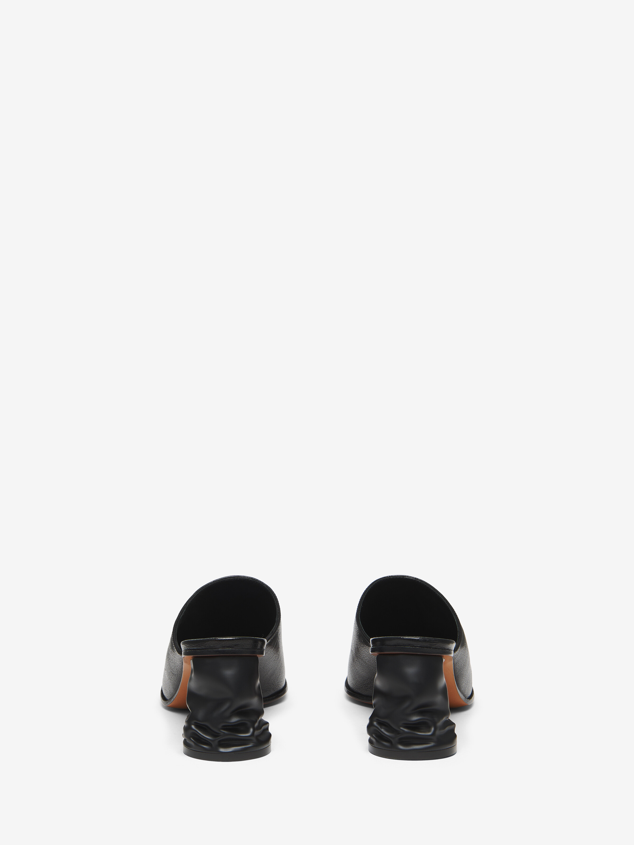 Women's Crush Mule in Black in Calf Leather | Alexander McQueen - image 4