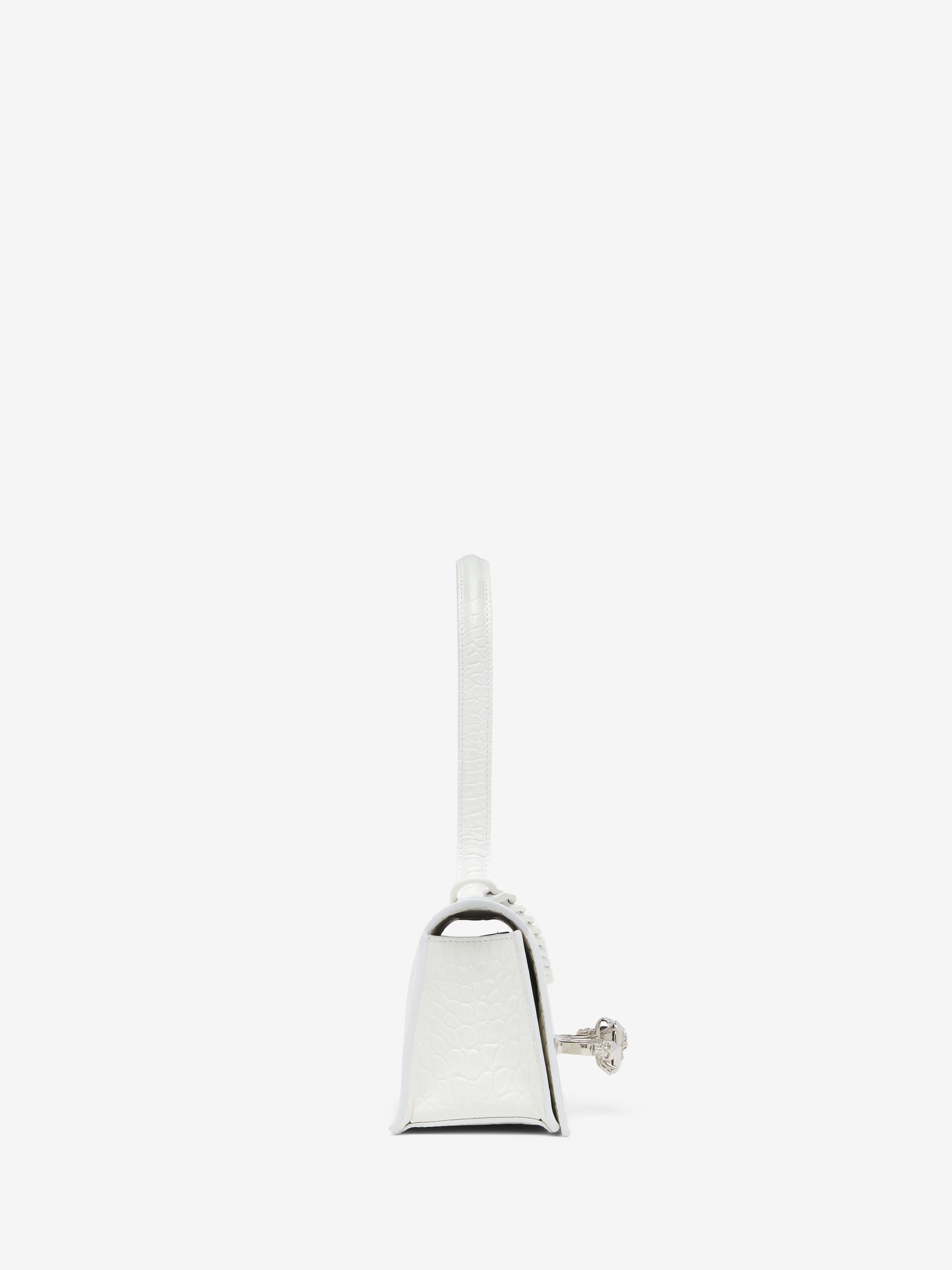 Women's Jewelled Top Handle in White in Calf Leather | Alexander McQueen - image 2