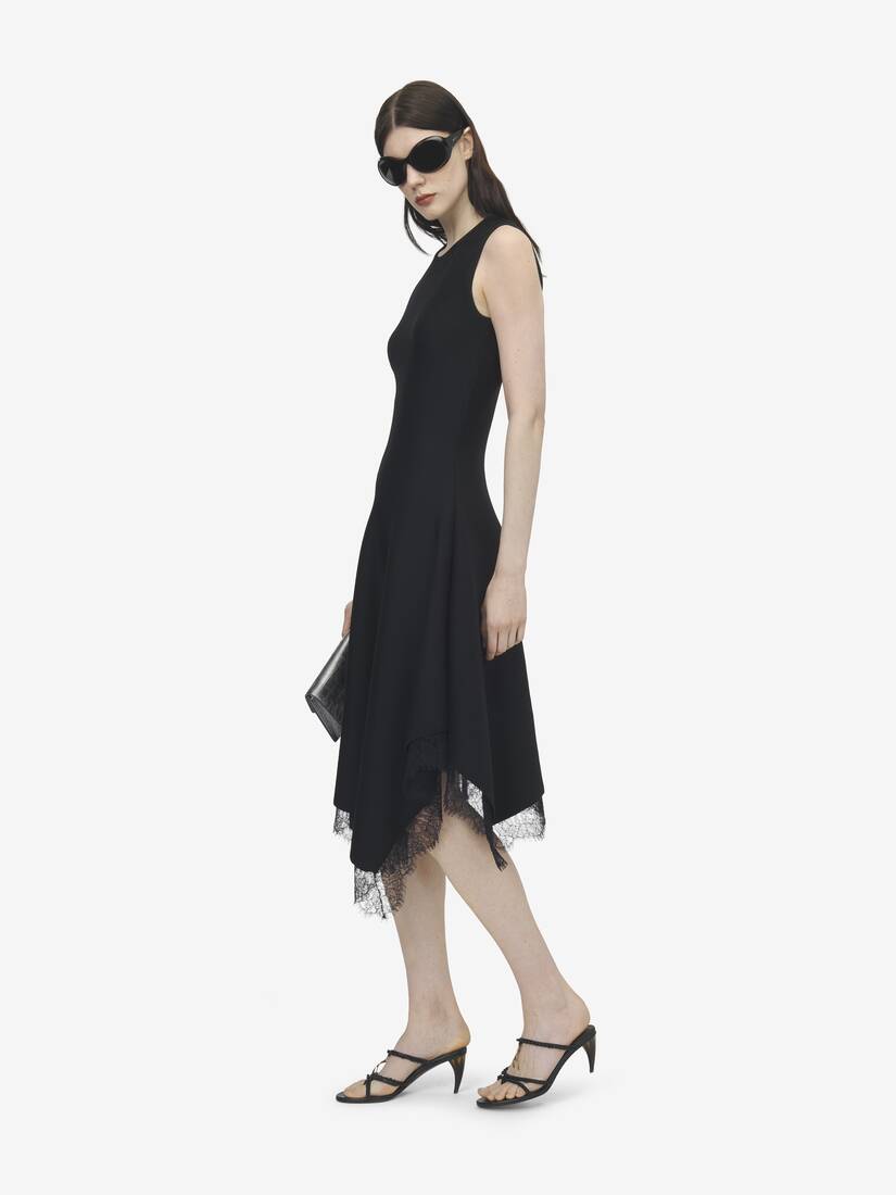 A-Linien-Kleid mit Spitzenbesatz | Alexander McQueen - image 3