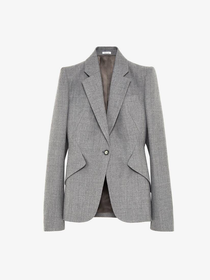 Wool Pinstripe Single-breasted Jacket | Alexander McQueen - image 1