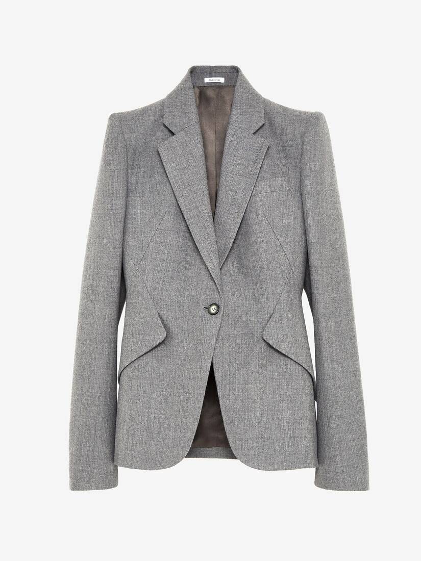 Wool Pinstripe Single-breasted Jacket | Alexander McQueen - image 1