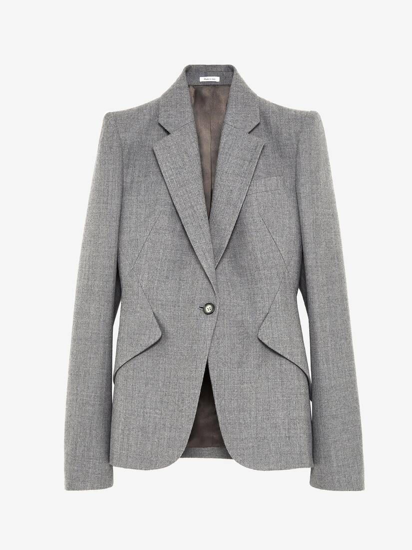 Wool Pinstripe Single-breasted Jacket | Alexander McQueen - image 1