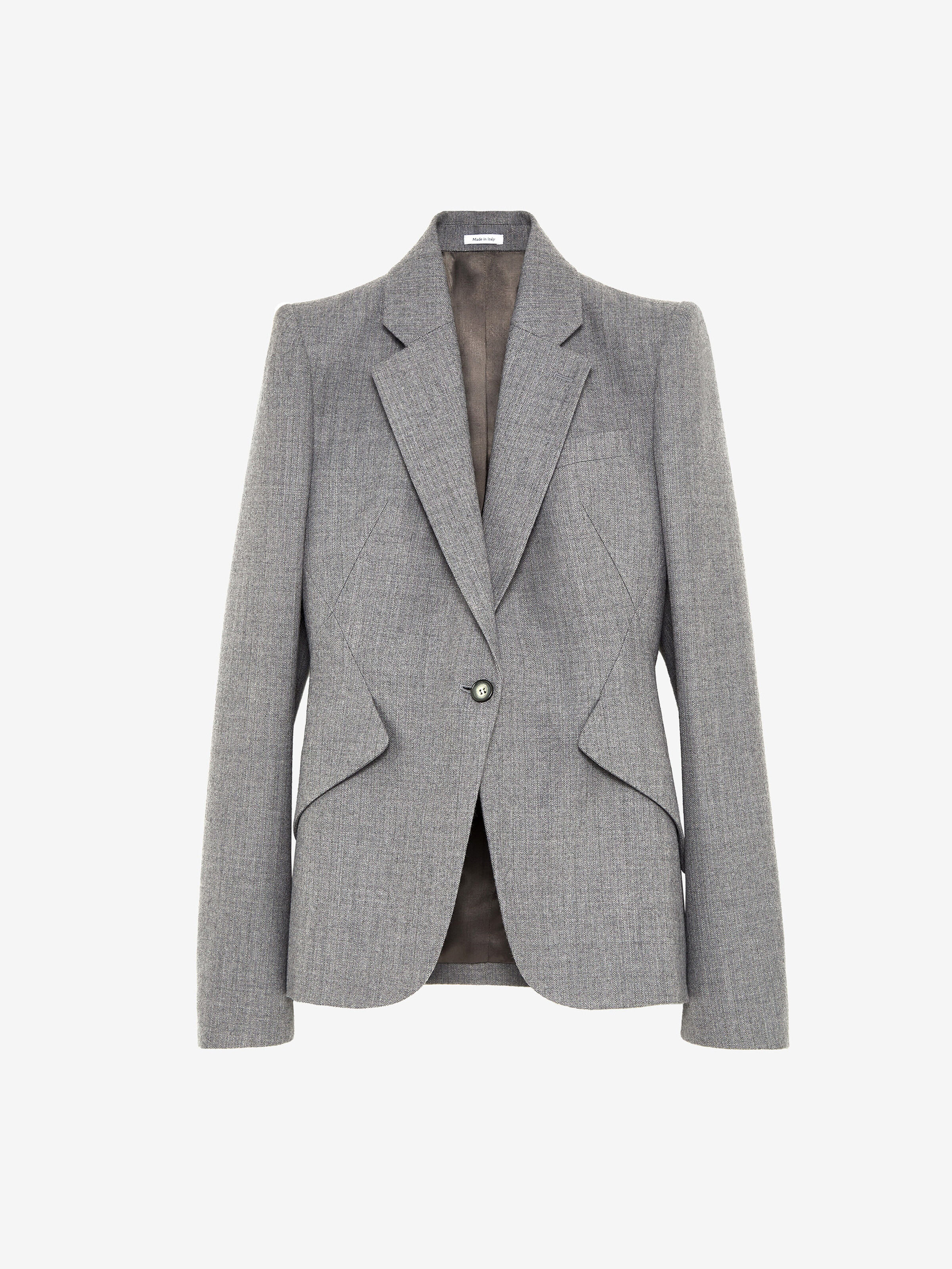 Wool Pinstripe Single-breasted Jacket