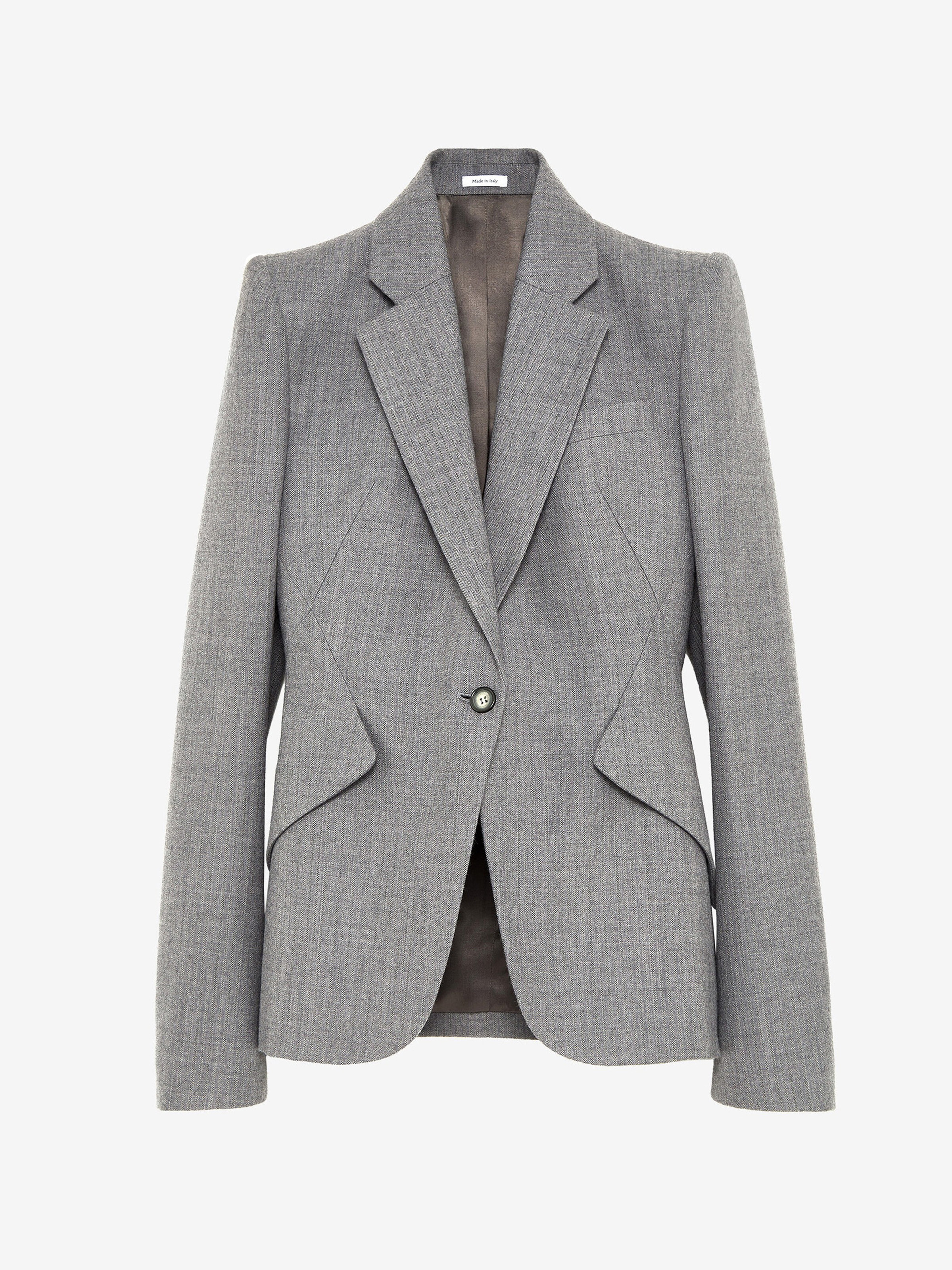 Wool Pinstripe Single-breasted Jacket