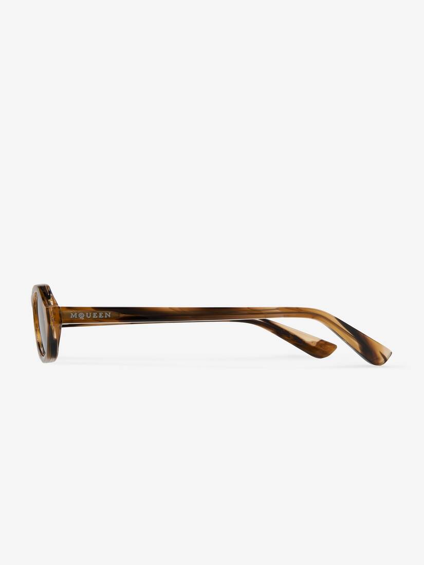 Geometric Oval Sunglasses | Alexander McQueen - image 2