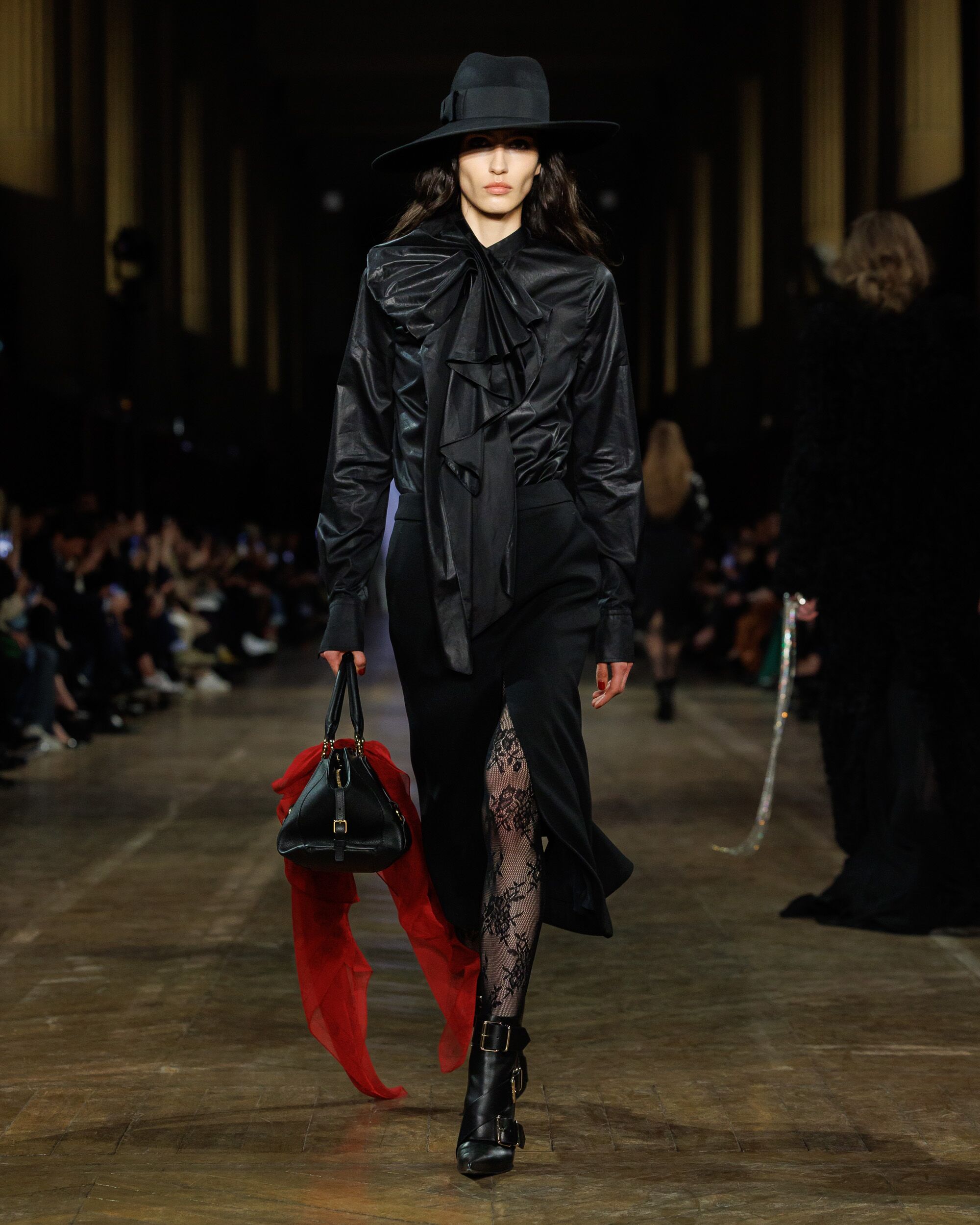 Model on runway at McQueen Autumn Winter 2025 Show