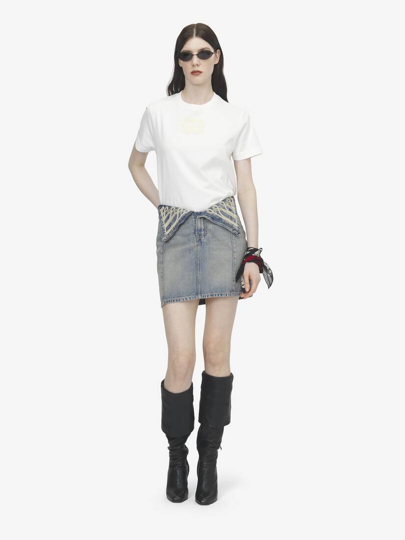 T-shirt con patch e logo ricamato | Alexander McQueen - image 2