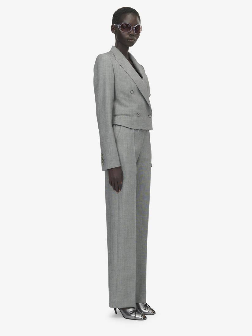 Cropped Double-breasted Jacket | Alexander McQueen - image 3