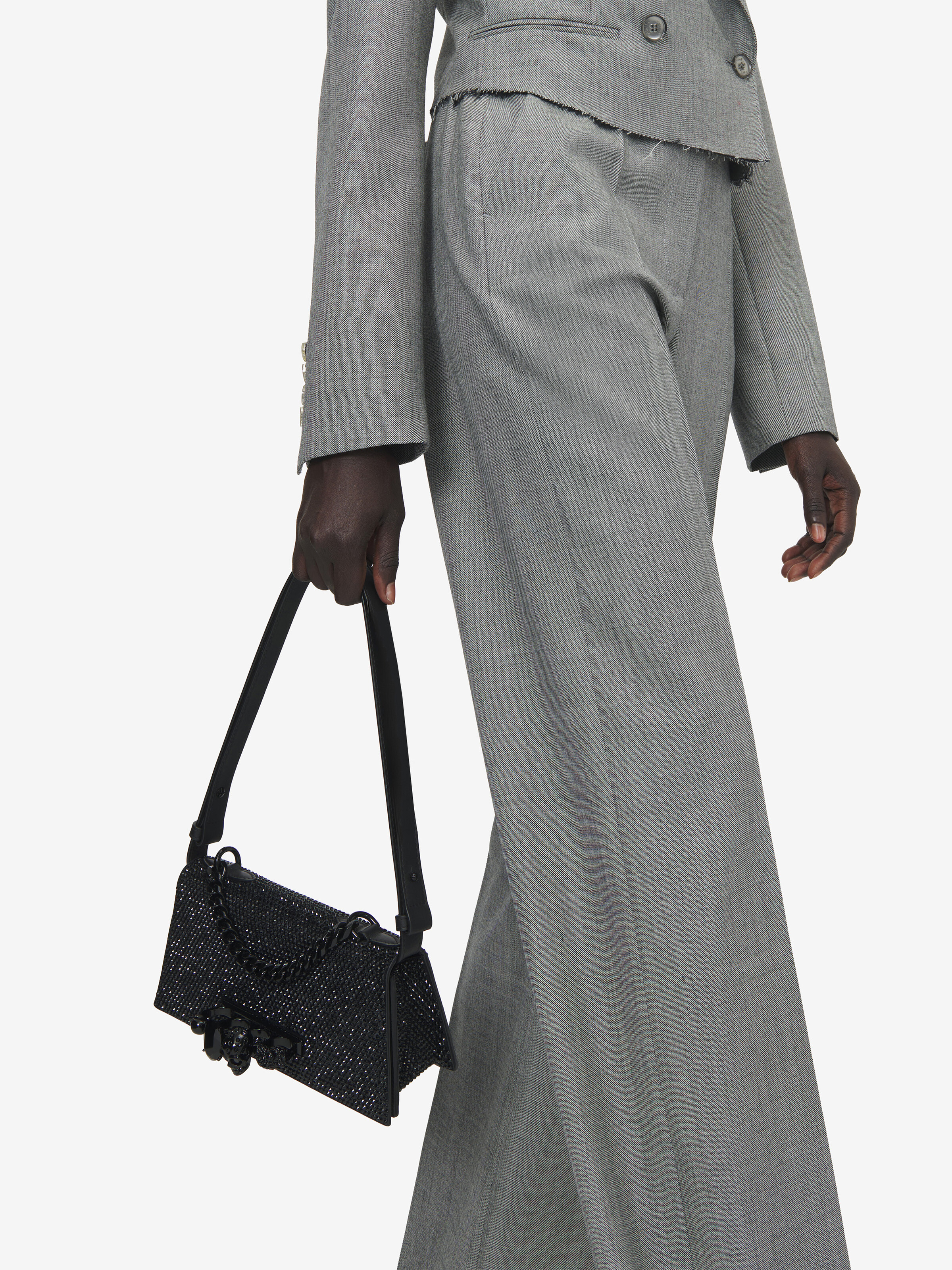 Jewelled迷你单肩包 in 牛皮革 | Alexander McQueen - image 2