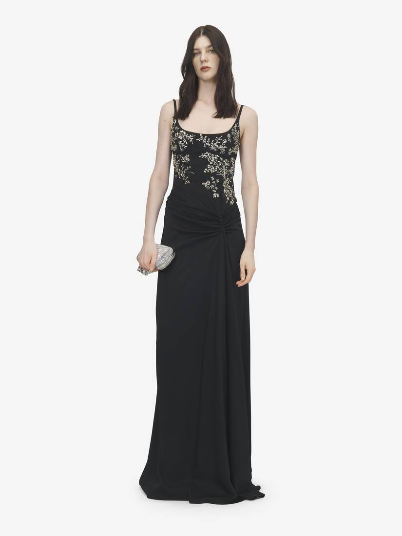 花卉刺绣晚宴连衣裙 | Alexander McQueen - image 2