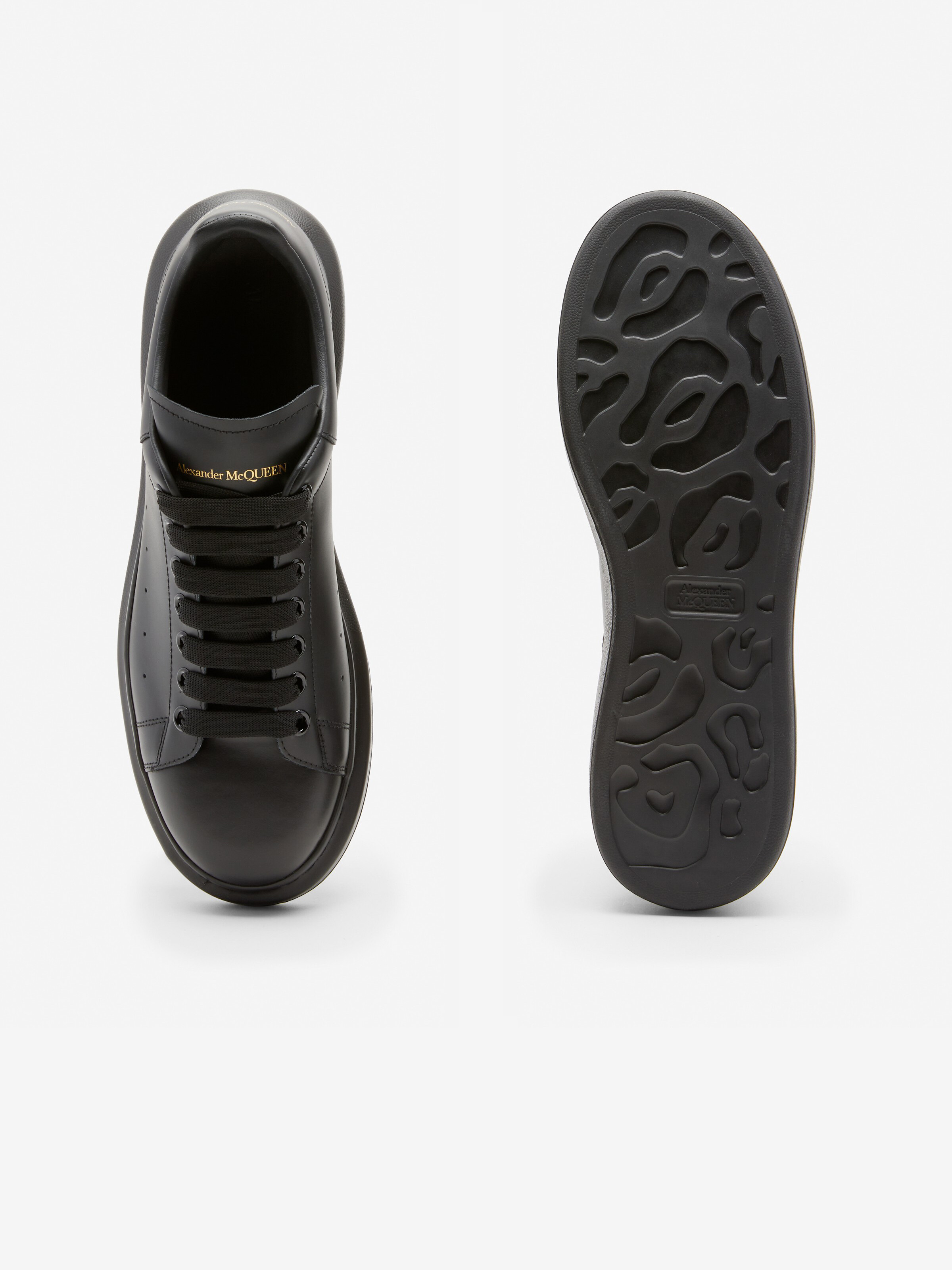 Oversized-Sneakers für Herren in Schwarz in Kalb Leder | Alexander McQueen - image 4