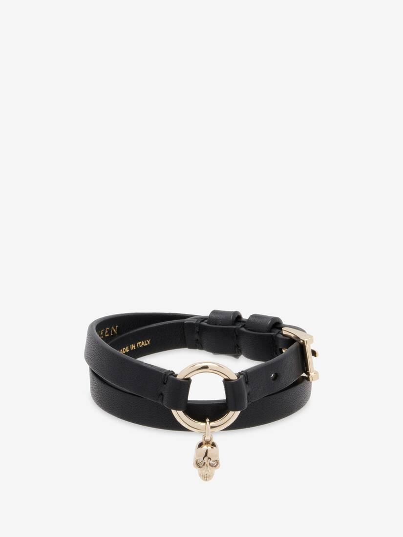 Skull Ring Double Wrap Bracelet | Alexander McQueen - image 1