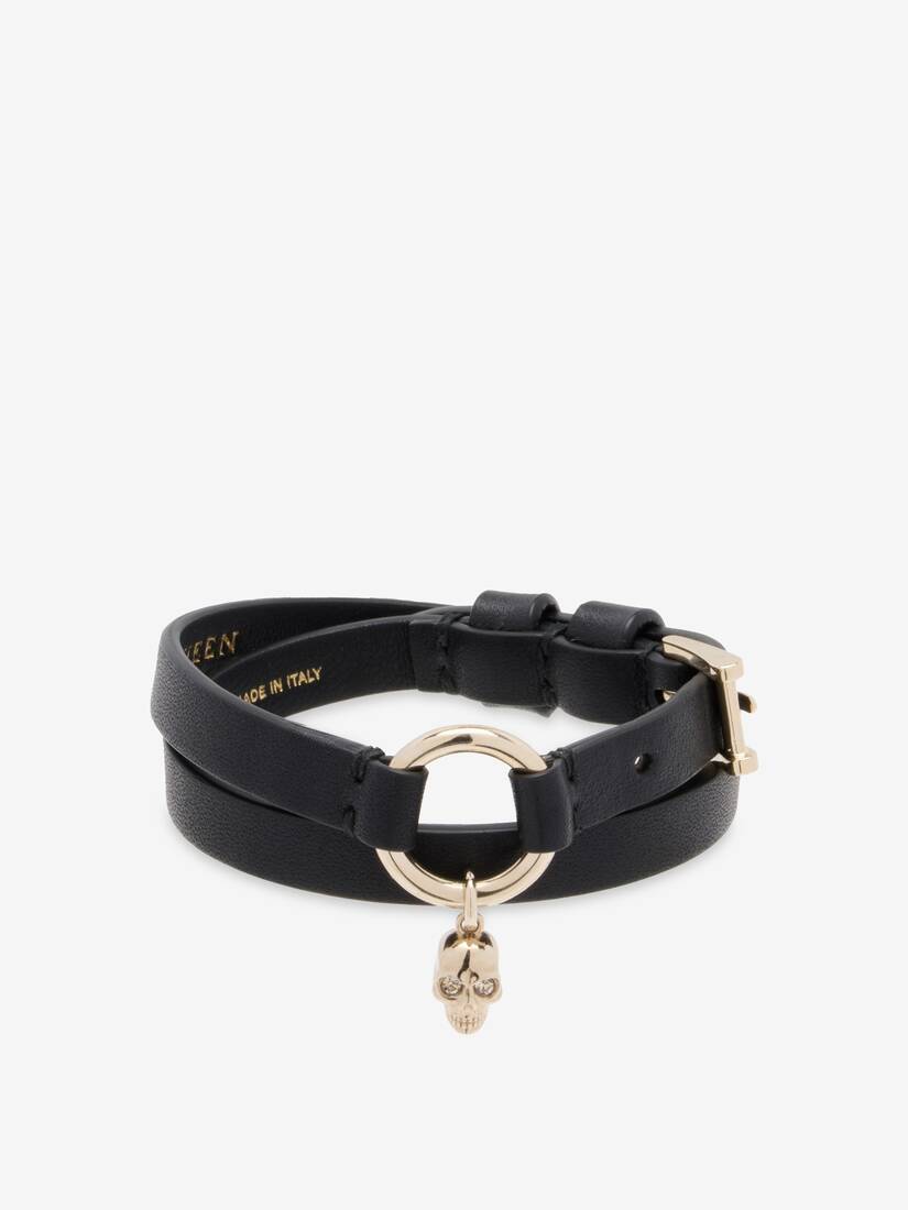 Skull Ring Double Wrap Bracelet | Alexander McQueen - image 1