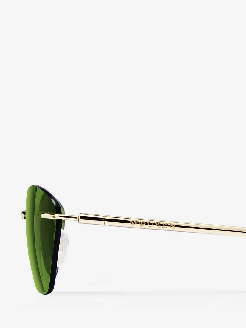 Lunettes de soleil fines T-Bar | Alexander McQueen - image 4