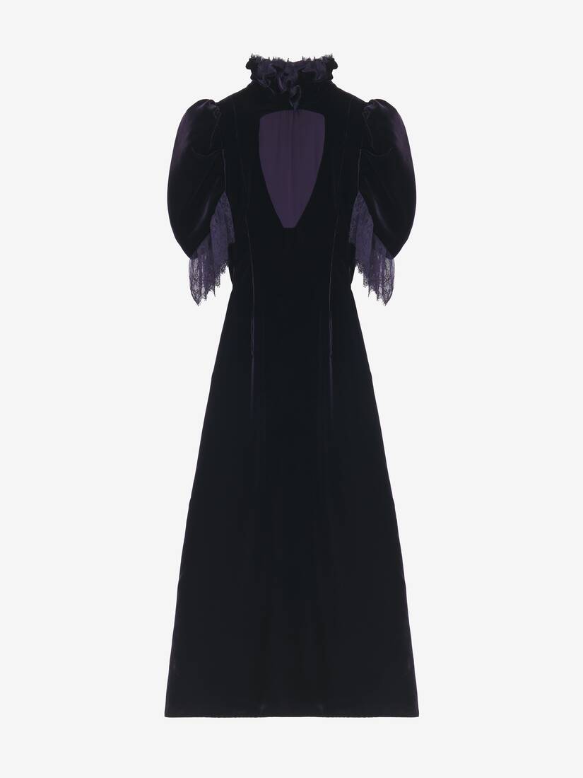 Fluid Velvet Evening Dress