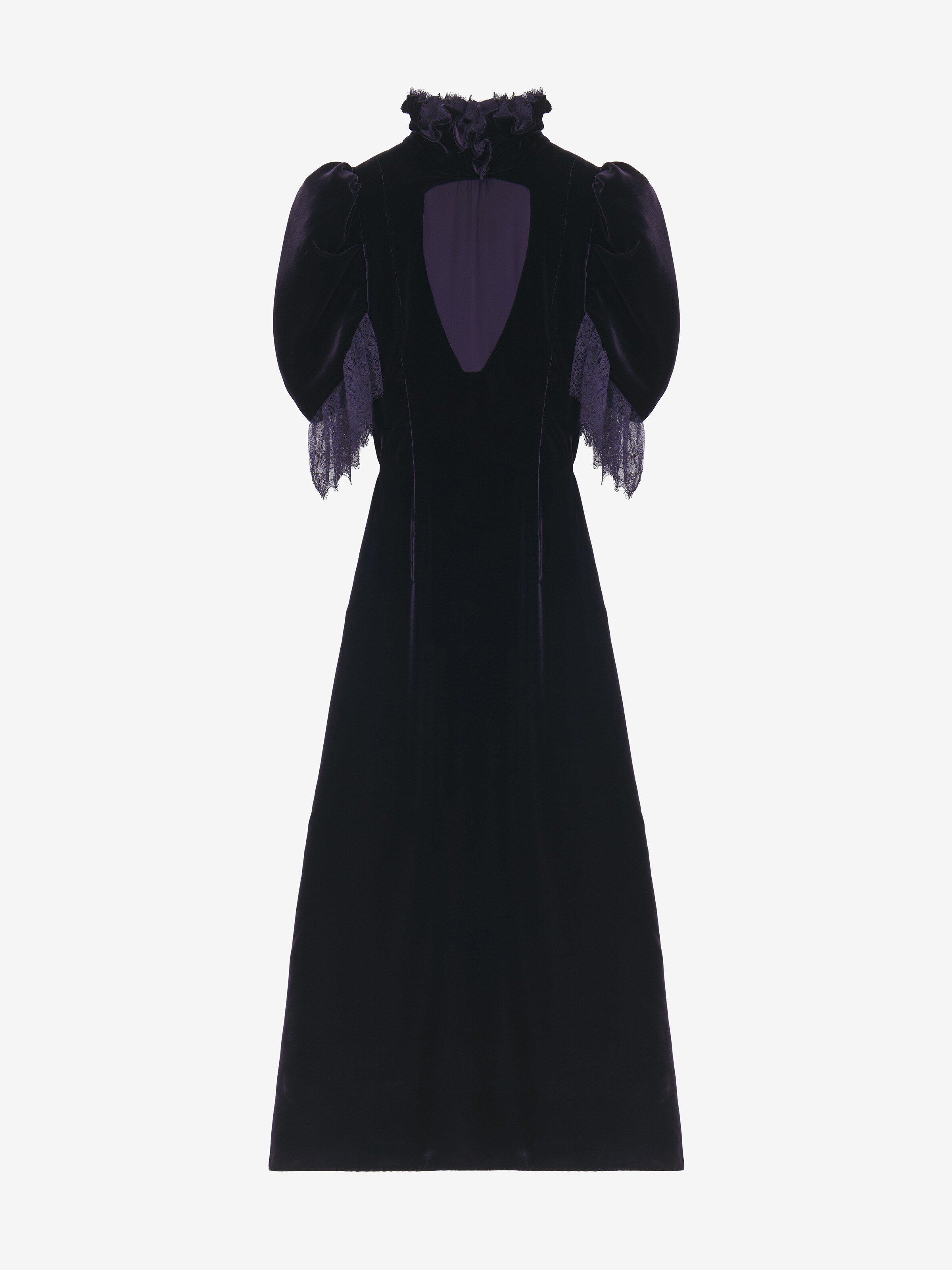 Fluid Velvet Evening Dress