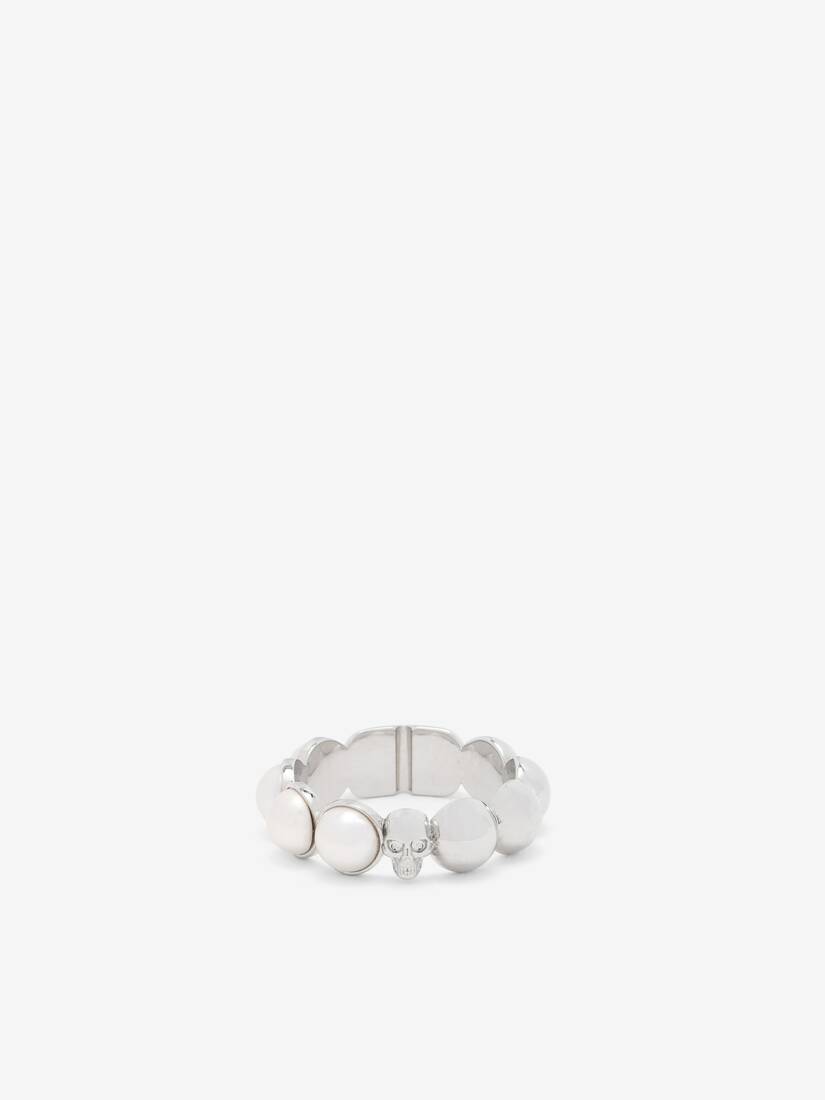 Skull & Pearl Ring