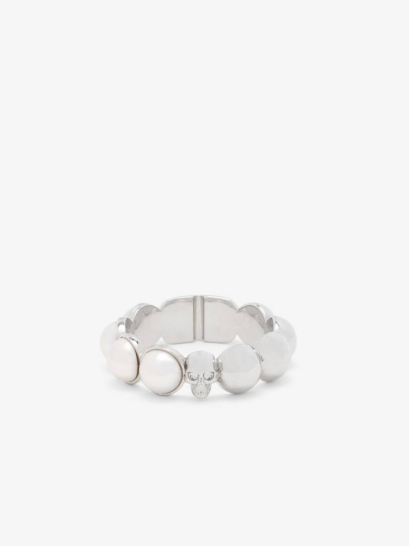 Skull & Pearl Ring | Alexander McQueen - image 1
