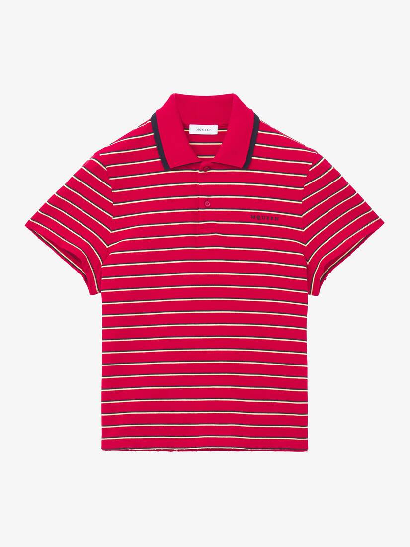 Striped Polo Shirt | Alexander McQueen - image 1