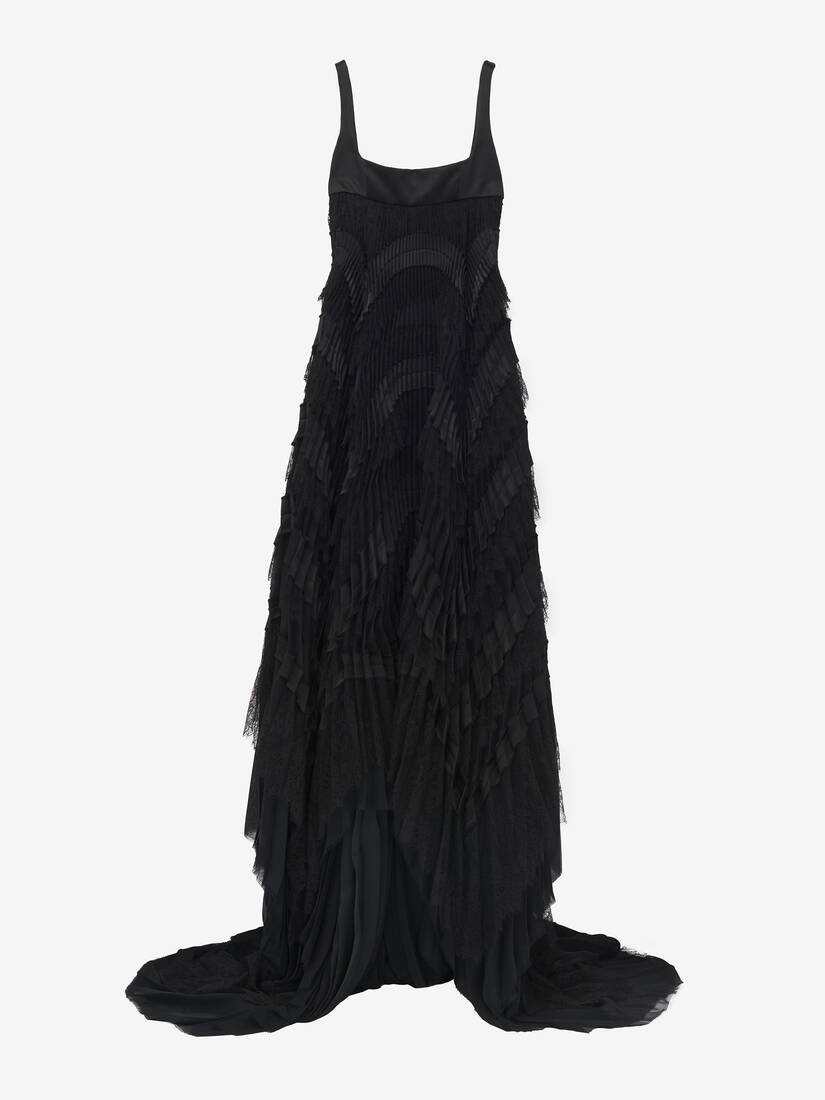 Pleated Evening Dress